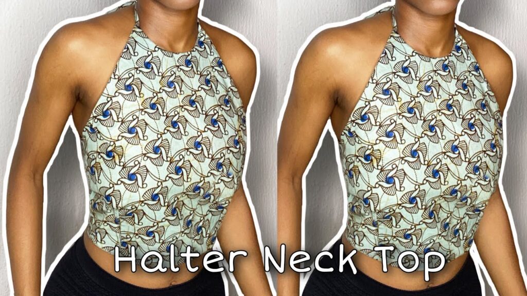 diy halter top gor en halterneck