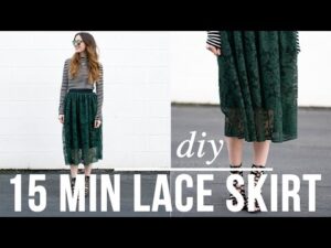diy lace skirt gor en spetskjol