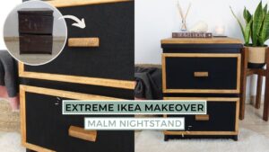 ikea malm nightstand diy bygg et